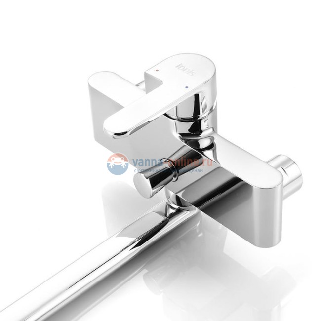 Смеситель Iddis Renior RENSBL0i10 с длинным изливом, для ванны и душа, хром Смеситель Iddis Renior RENSBL0i10 с длинным изливом, для ванны и душа, хром