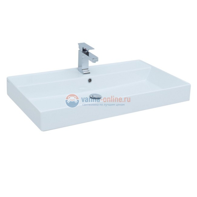 Раковина-столешница Aquanet Латина 100 (242907) белая