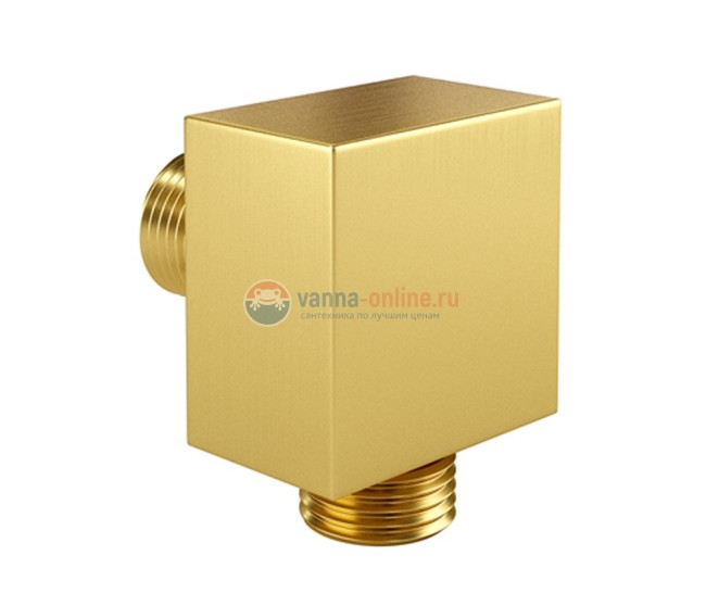 Подключение шланга WasserKRAFT A177, PVD-покрытие матовое золото Подключение шланга WasserKRAFT A177, PVD-покрытие матовое золото