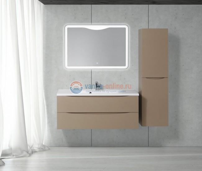 Тумба c раковиной BelBagno Marino MARINO-1200-2C-SO-BO-P, 120х45х55 см, Bianco Opaco - белый матовый