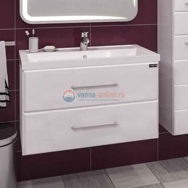 Тумба под раковину СаНта Омега 80 207005, подвесная