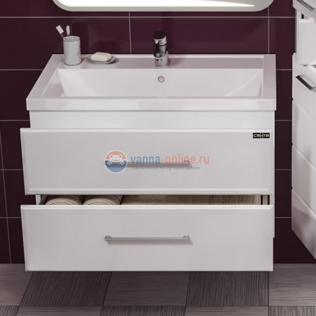 Тумба под раковину СаНта Омега 80 207005, подвесная