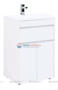 Тумба под раковину Aquanet Токио 58 00237745 (напольная, 1 ящик, 2 дверцы), цвет белый