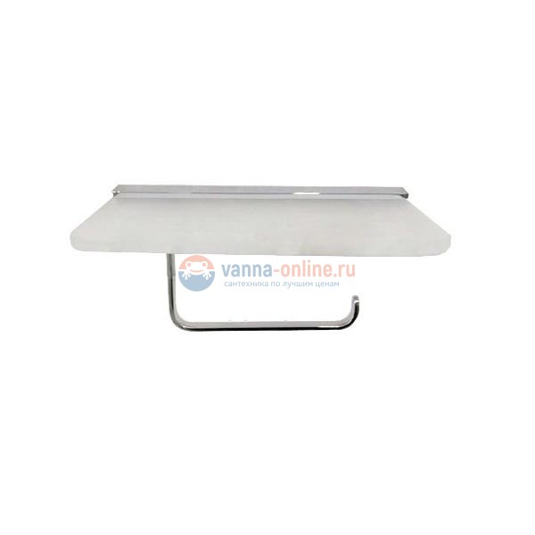 Бумагодержатель со стеклянной полкой Langberger 32041B