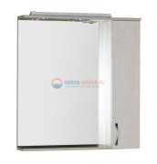 Зеркало-шкаф Aquanet Донна 80 00169039, правый, цвет белый дуб