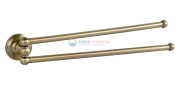 Полотенцедержатель Fixsen Retro FX-83802А двойной, поворотный, бронза