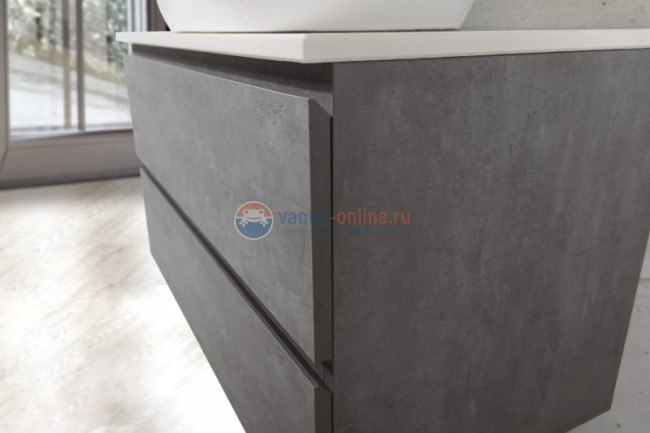 Тумба с раковиной BelBagno Luce LUCE-900-2C-SO-SCM, 90 х 48 х 50 см, цвет серый (stucco cemento) Тумба с раковиной BelBagno Luce LUCE-900-2C-SO-SCM, 90 х 48 х 50 см, цвет серый (stucco cemento)