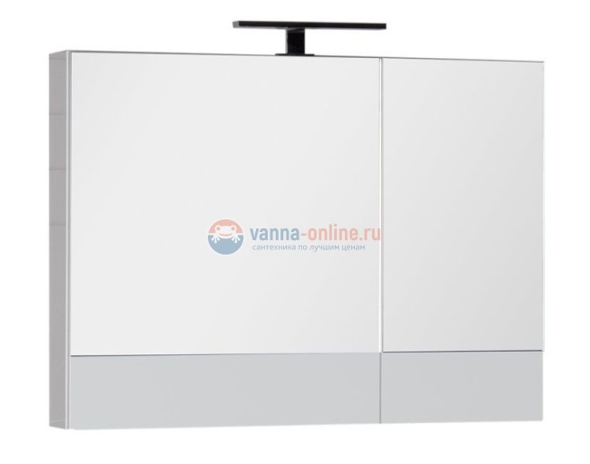 Зеркало-шкаф Aquanet Нота 90 (камерино) 00165371, цвет белый