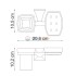 Держатель стакана и мыльницы WasserKRAFT Wern 2526