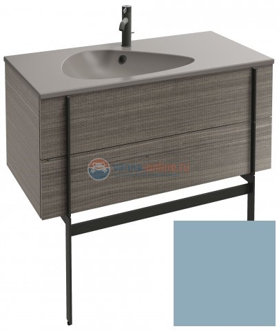 Тумба под раковину Jacob Delafon Nouvelle Vague 100 EB3032-M43, цвет - аквамарин матовый