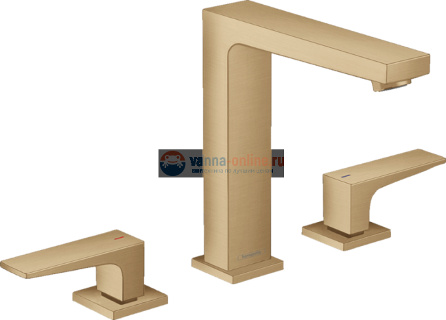 Смеситель Hansgrohe Metropol 32515140 для раковины 160, бронза матовый Смеситель Hansgrohe Metropol 32515140 для раковины 160, бронза матовый