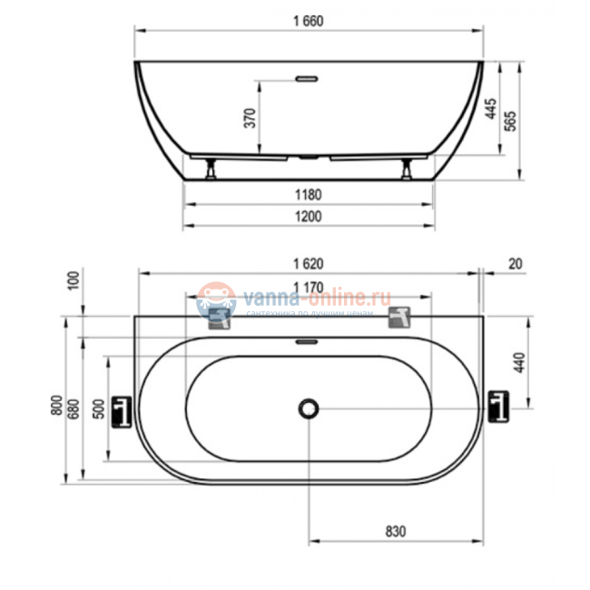 Акриловая ванна Ravak Freedom X, 160 х 80 см, XC00100024 Акриловая ванна Ravak Freedom X, 160 х 80 см, XC00100024