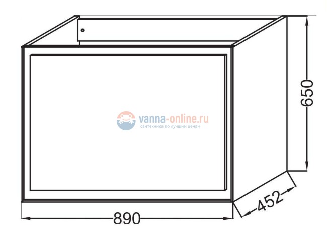 Тумба под раковину Jacob Delafon Rythmik Pure 90 см EB1771-M44, цвет миндальный матовый Тумба под раковину Jacob Delafon Rythmik Pure 90 см EB1771-M44, цвет миндальный матовый
