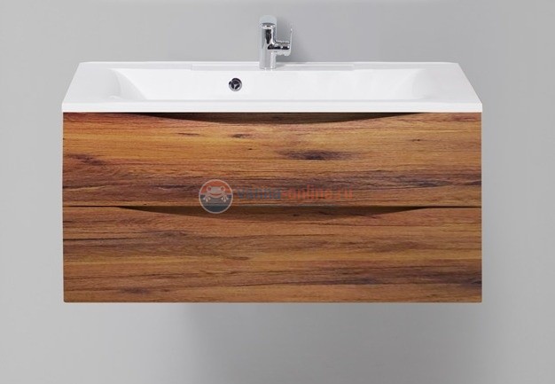 Тумба под раковину BelBagno Marino MARINO-1000-2C-SO-RC-P, 100 х 44,5 х 55 см, Rovere Ciliegio - коричневый