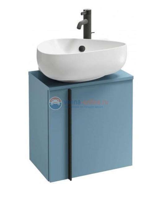 Тумба под раковину Jacob Delafon Nouvelle Vague 45 см, EB3045D-G91, цвет аквамарин глянцевый, правая