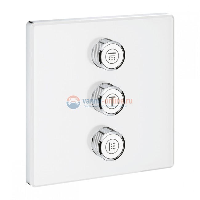Переключатель потоков Grohe Grohtherm SmartControl 29158LS0 на три потребителя, moon white