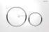 Клавиша Geberit Sigma Type 20 115.882.KJ.1 рамка и кнопки: белые, обод: хром глянцевый, двойной смыв