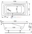 Акриловая ванна Vagnerplast Ultra 150 x 80 см Акриловая ванна Vagnerplast Ultra 150 x 80 см