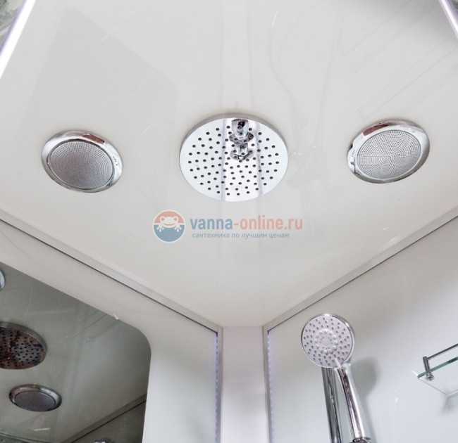 Душевая кабина Deto A 102 L/R 120 x 80 см, с крышей, Led с кнопкой