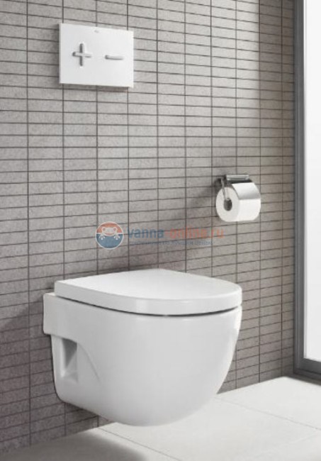 Кнопка смыва Roca PL6 Dual 890085005, Combi белая/матовый хром Кнопка смыва Roca PL6 Dual 890085005, Combi белая/матовый хром