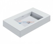 Раковина Aquanet Bliss Cube K75 198941, 80*48*12.5 см подвесная, цвет белый глянцевый