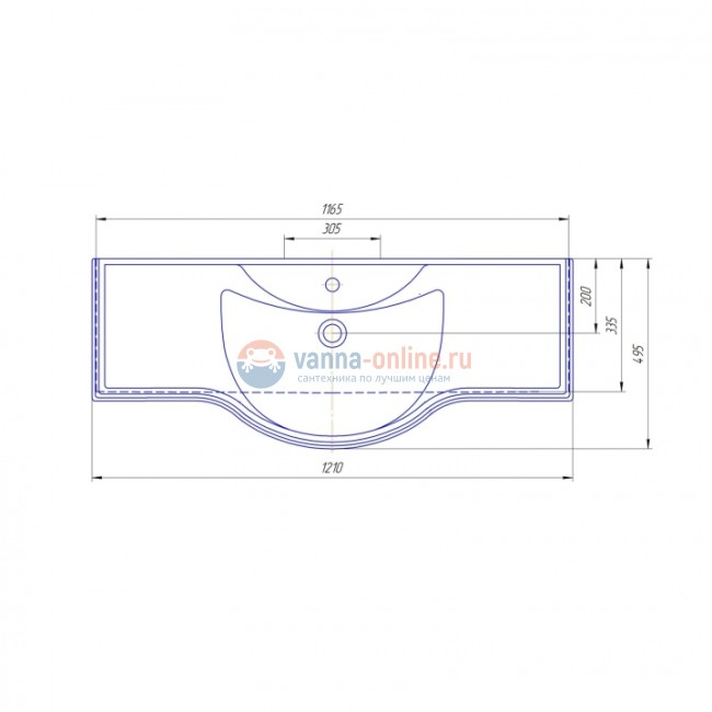 Раковина СаНта Классик 120