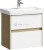 Тумба с раковиной Aqwella Сити Т6м/DB 60x38x58 см подвесная, дуб балтийский  (CI0106DB/UM-MOD56SL/1)