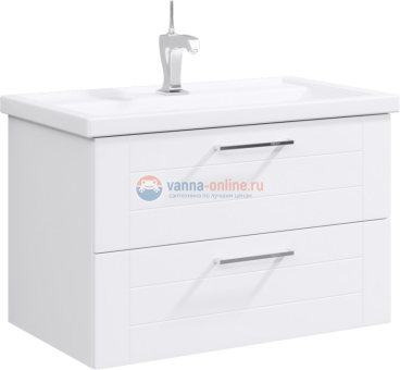 Тумба под раковину Aqwella Манчестер 80, подвесная, белый, MAN01082