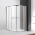 Душевой уголок Cezares Molveno-RH-22-110/100-P-Cr, 110 x 100 x 190 см, стекло текстурное Punto, хром