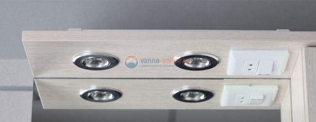 Зеркало-шкаф Aquanet Донна 60 00169038, правый, цвет белый дуб