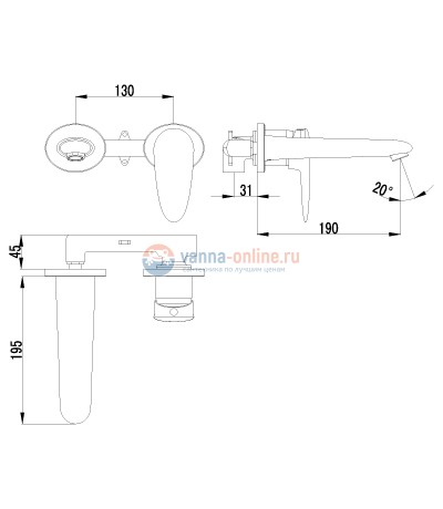 Смеситель Lemark Status LM4426C для раковины Смеситель Lemark Status LM4426C для раковины