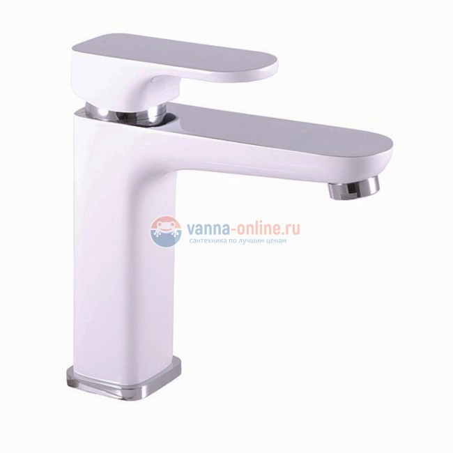 Смеситель для раковины Rav-Slezak Yukon YU128.5CB, хром/белый