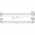 Полотенцедержатель Hansgrohe Logis 41716000 одинарный