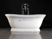 Ванна из литьевого мрамора Devon&Devon Aurora 1NAAURORA, 172 х 86,5х 71 см