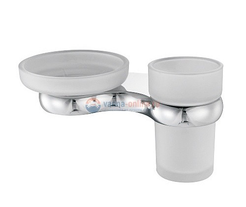 Держатель стакана и мыльницы WasserKRAFT Berkel 6826 Держатель стакана и мыльницы WasserKRAFT Berkel 6826