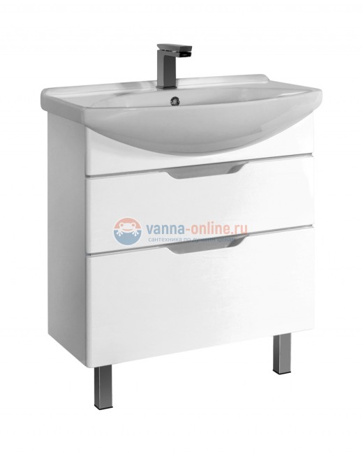 Тумба под раковину Dreja Laguna Plus 65, белый лак