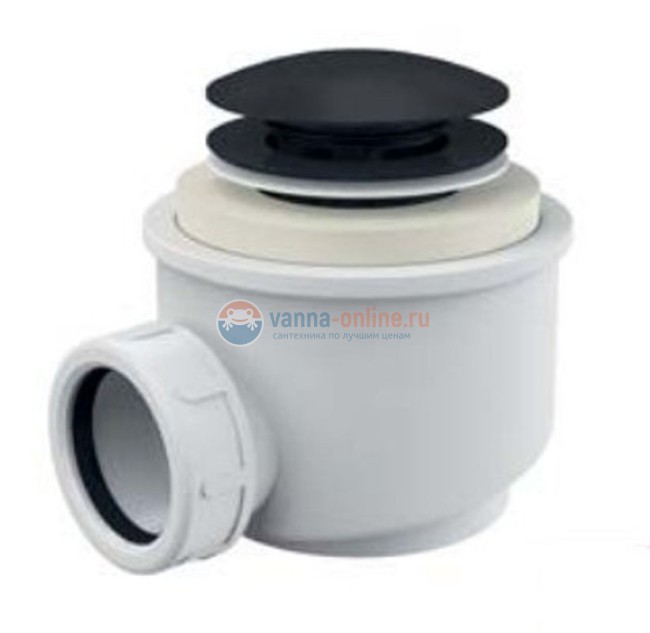 Сифон для душевого поддонa click/clack Alcaplast A465BLACK d50, черный-мат Сифон для душевого поддонa click/clack Alcaplast A465BLACK d50, черный-мат