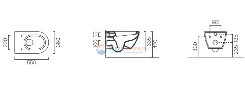 Подвесной унитаз GSI Pura 881211 с крышкой Soft-Close