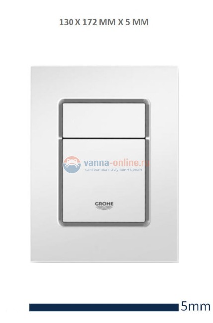 Кнопка для инсталляции Grohe Skate Cosmopolitan S37535000, вертикальная, хром глянцевый