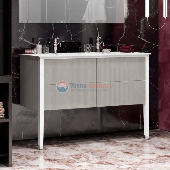 Тумба под раковину Opadiris Рубинно 120 см напольная, 4 ящика, серый, 00-00003869 Тумба под раковину Opadiris Рубинно 120 см напольная, 4 ящика, серый, 00-00003869