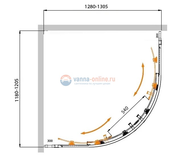Душевой уголок Cezares Molveno-RH-22-130/120-C-Cr-IV, 130 x 120 x 190 см, стекло прозрачное, хром Душевой уголок Cezares Molveno-RH-22-130/120-C-Cr-IV, 130 x 120 x 190 см, стекло прозрачное, хром