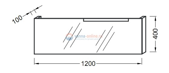 Зеркало Jacob Delafon Stillness EB121-NL, черный дуб Зеркало Jacob Delafon Stillness EB121-NL, черный дуб