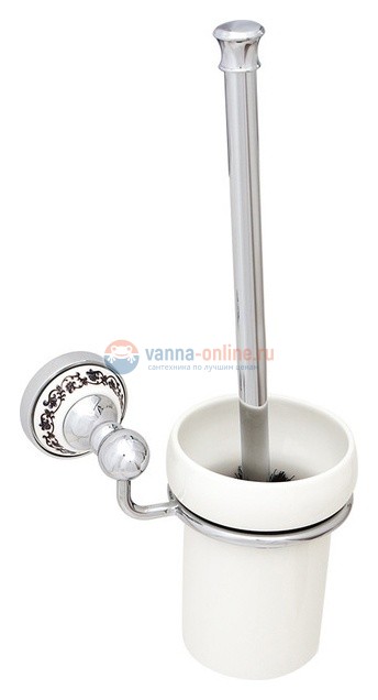 Ершик Fixsen Bogema FX-78513А с дополнительной щеткой, хром