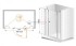 Душевая дверь Cezares ELENA-B-13-30+60/60-Cr-L(-R), профиль-хром