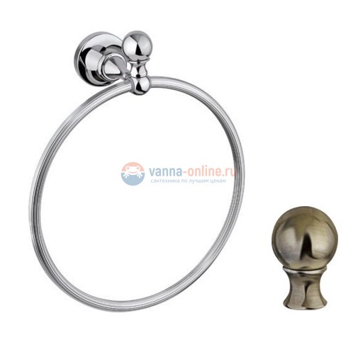 Полотенцедержатель кольцо Cezares Olimp RN-02-Sw цвет бронза, ручки Swarovski Полотенцедержатель кольцо Cezares Olimp RN-02-Sw цвет бронза, ручки Swarovski