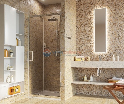 Душевая дверь WasserKRAFT Salm 27I04, поворотно-складная, 90 х 200 см