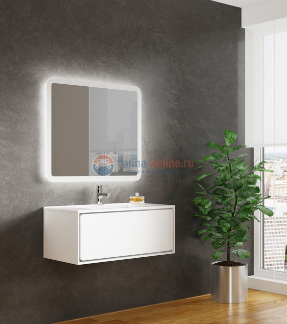 Тумба с раковиной Sanvit Бруно 1, 120 х 46 см, цвет - шоколад