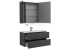 Тумба с раковиной Aquanet Алвита 100 240112, цвет серый антрацит