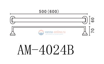 Полотенцедержатель Art&Max Ovale AM-4024B Полотенцедержатель Art&Max Ovale AM-4024B