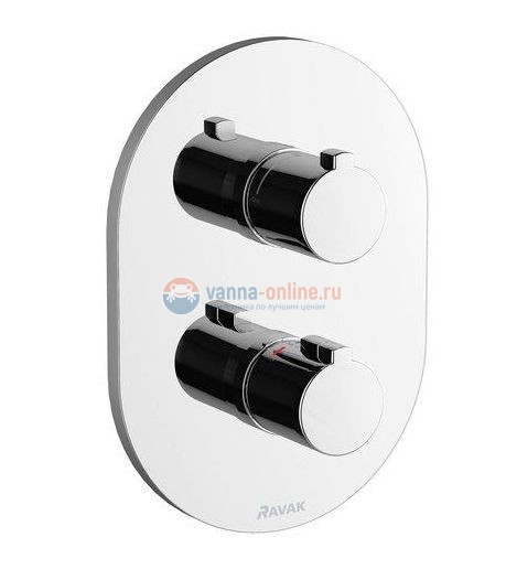 Cмеситель термостатический скрытого монтажа Ravak Chrome CR 063.00 с переключателем